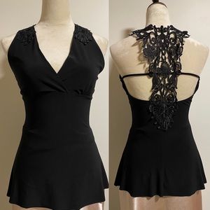 3/$10 Vintage Lace Back Blouse